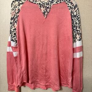 pink leopard long sleeve